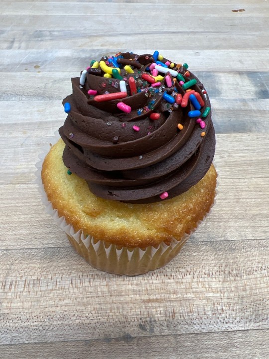 Chocolate With Vanilla Cupcake