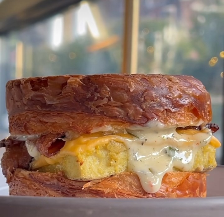 Bacon, Egg and Cheese Supreme Sando