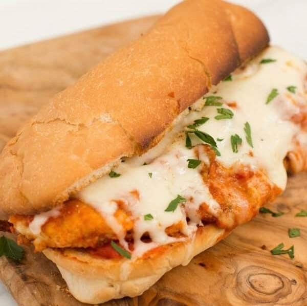 Chicken Parm Sub W/fries