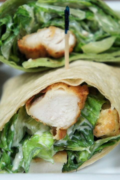 Breaded Chicken Caesar Wrap