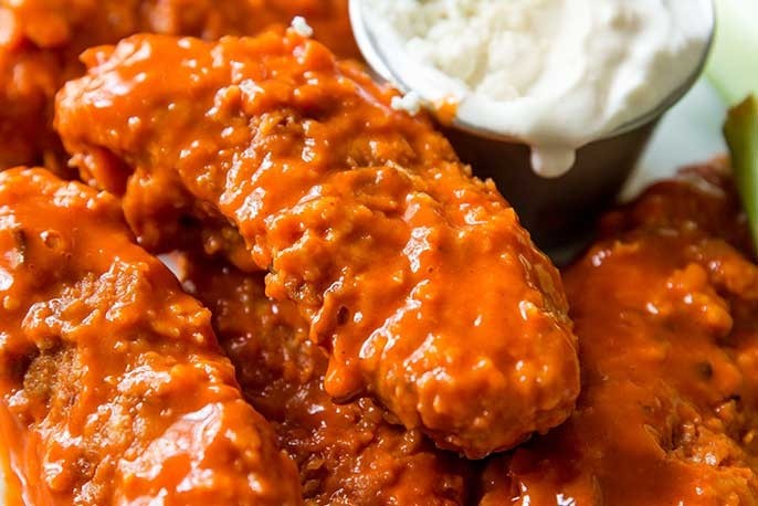 Buffalo Chicken Fingers w/Fries