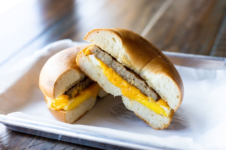 Sausage, Egg & Cheese Bagel Sandwich