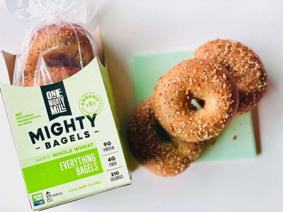 Whole Wheat Everything Bagel- One Mighty Mill
