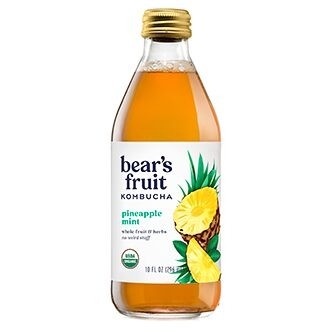 bear's fruit Pineapple Mint Kombucha