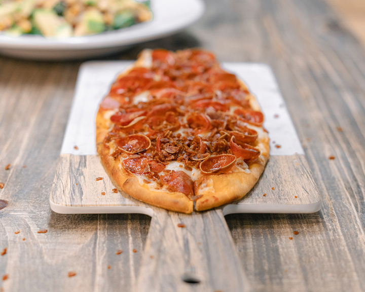 Triple-Pepperoni Flatbread