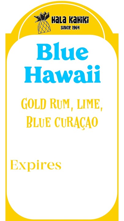 Blue Hawaii (2 per)