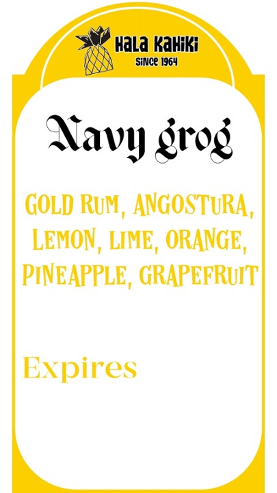Navy Grog (2 per)