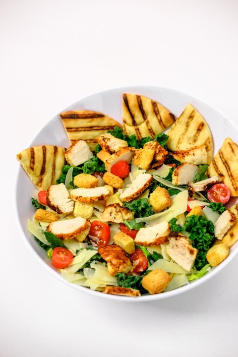 Kale Chicken Caesar Salad