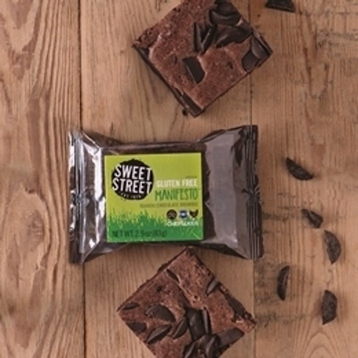 honduran chocolate brownie, manifesto® certified gluten free