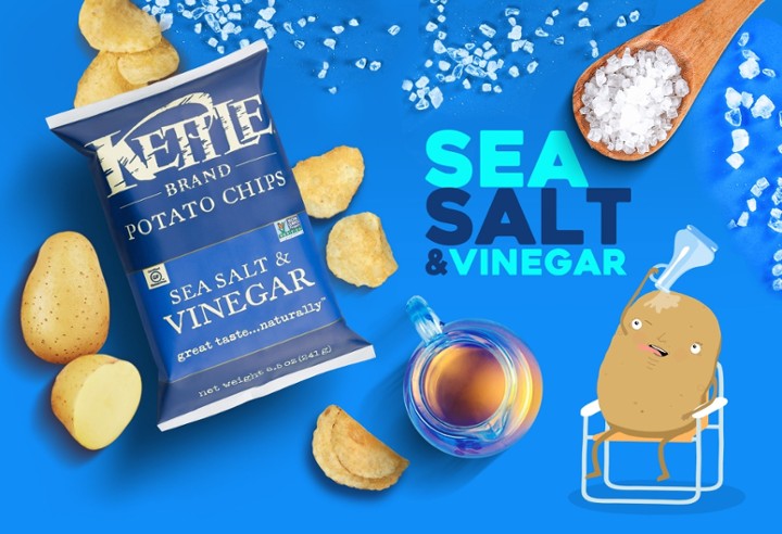 Kettle Chips Sea Salt & Vinegar [2oz]