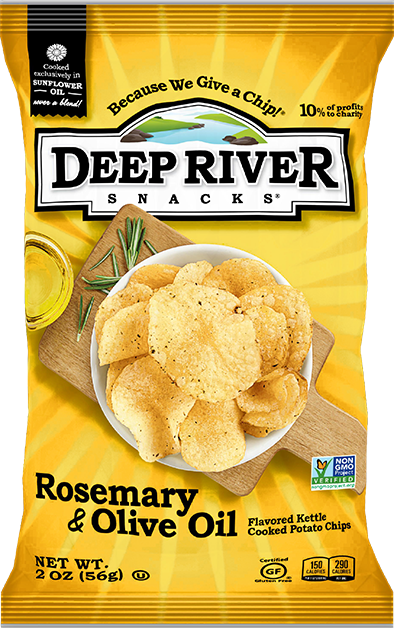 Deep River Kettle Chips Rosemary & Olive Oil [2oz]