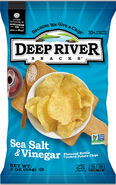 Deep River Kettle Chips Sea Salt & Vinegar [2oz]
