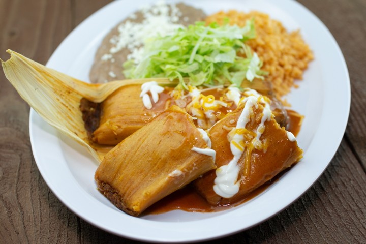 #9 - Two Tamales or Two Chile Relleno
