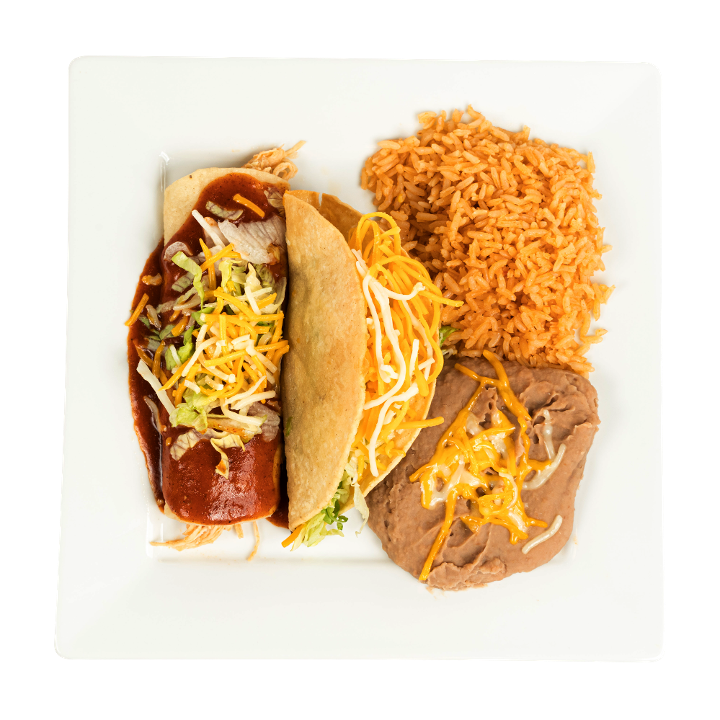 #5 - Enchilada And Beef Taco