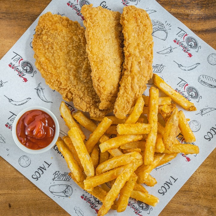 CHICKEN TENDERS AND FRIES
