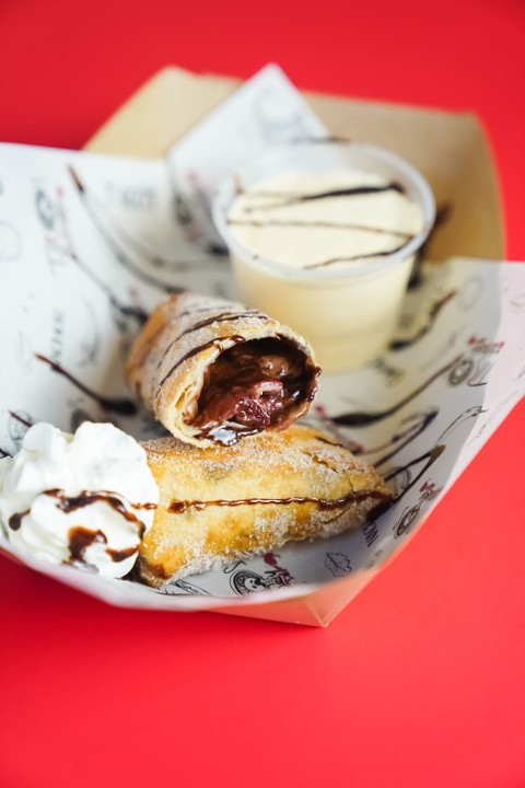 STRAWBERRY AND NUTELLA CHIMICHANGA