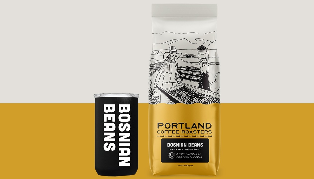 Bosnian Beans Coffee & Stainless Tumbler Combo