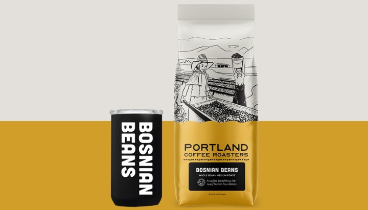 Bosnian Beans Coffee & Stainless Tumbler Combo