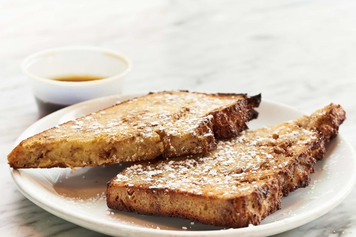 2 slices baked french toast