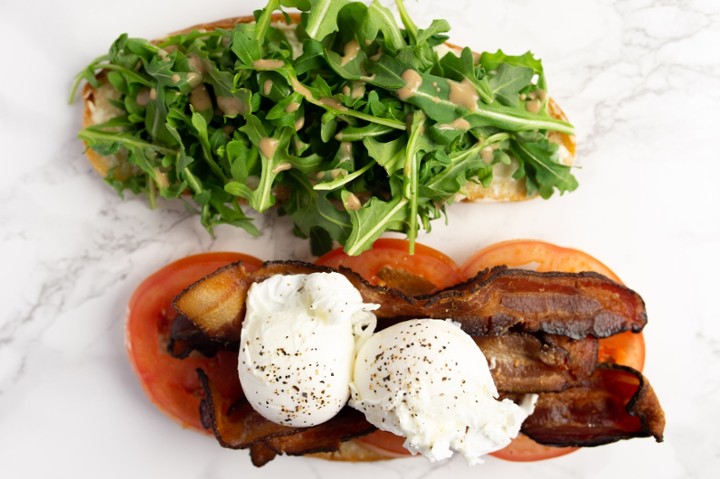 blt with poached egg