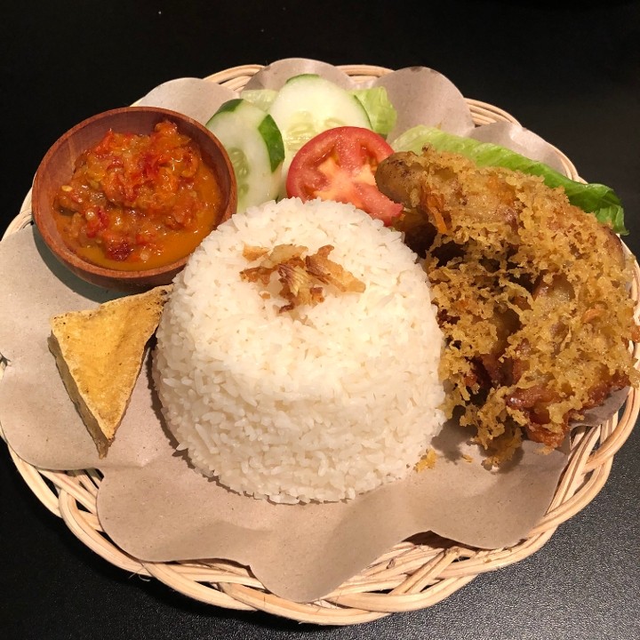 Nasi Ayam Penyet