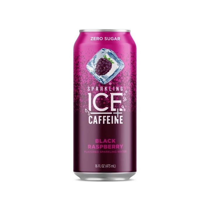 Caffeinated Black Raspberry Sparkling Ice - 16 oz