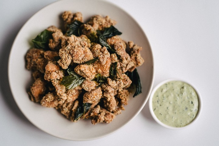 Basil Popcorn Chicken (Catering)~