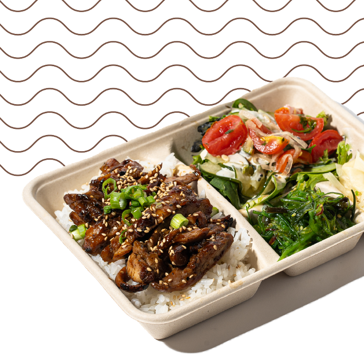 Lei'd Poke - Salmon Teriyaki Bento Box