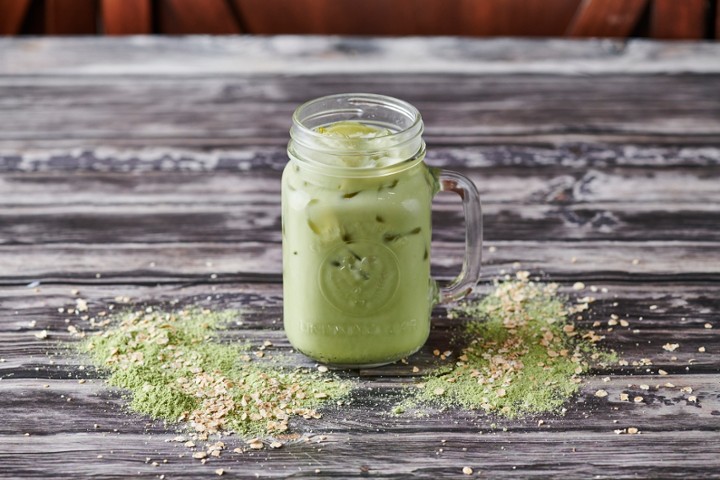 Iced Oat Milk Matcha Latte