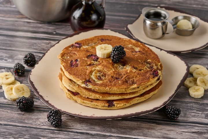 Blackberry Banana Pancakes