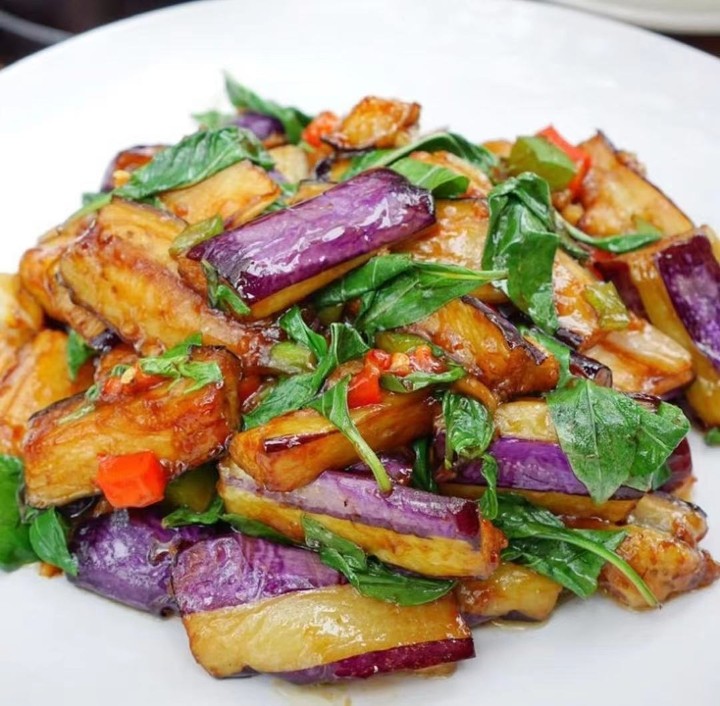 Eggplant with Basil