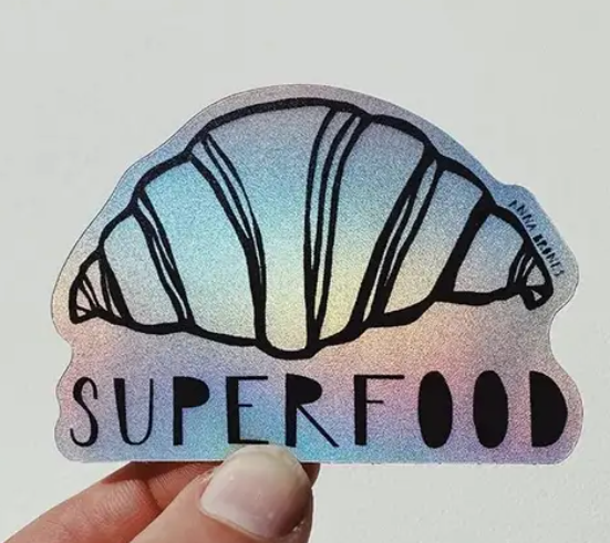 Super Food Croissant Sticker