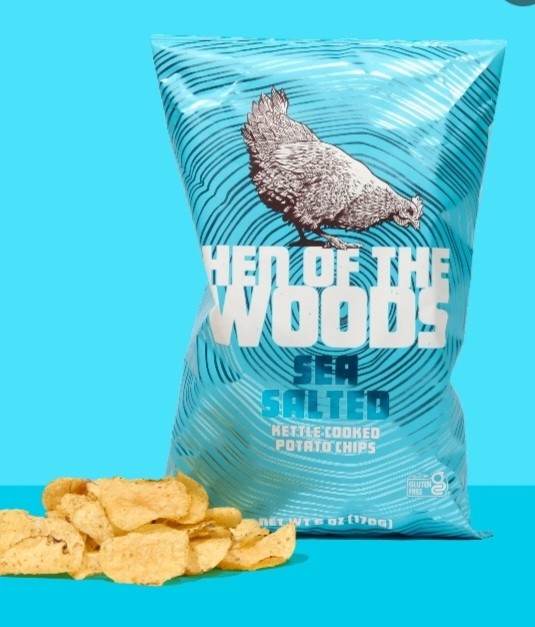 Sea Salted Kettle Chips - Hen of the Woods 2 oz