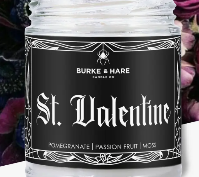 St. Valentine  - Burke & Hare 9oz Candle