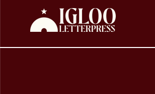 Igloo Letter Press Cards