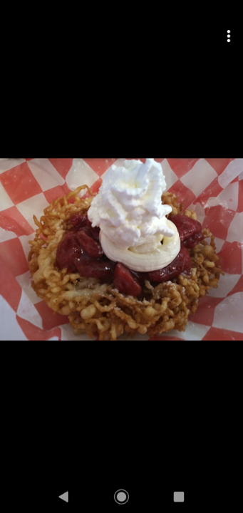 Strawberry Cheesecake Funnel Cake