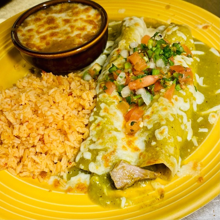 Pork Verde Green Enchilada