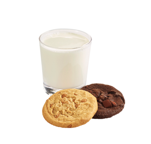 Two Cookies & Milk Combo