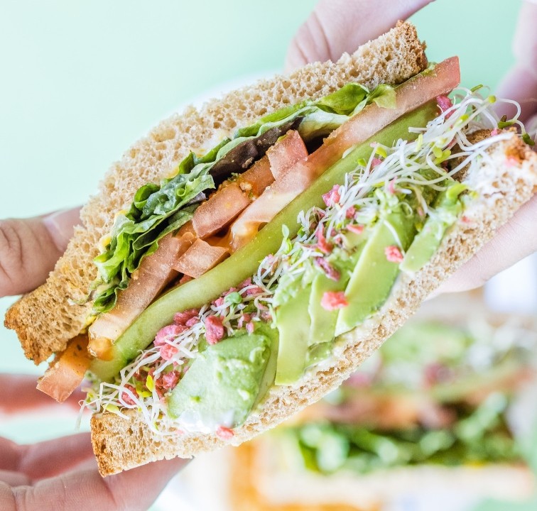 Half Vegan Avocado Sandwich