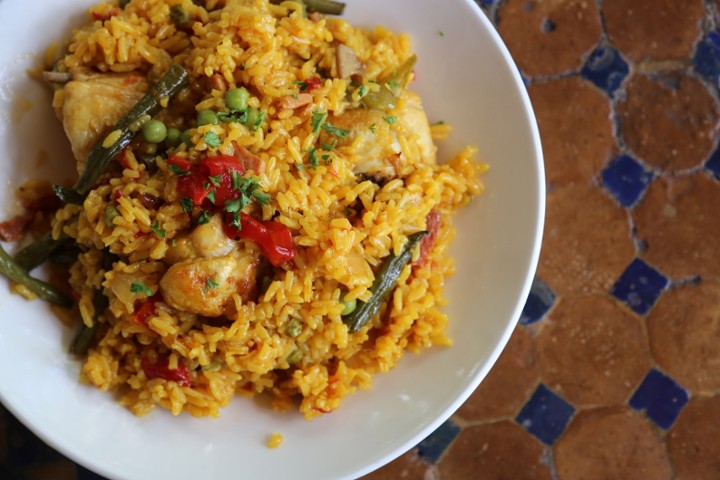 Paella de Mariscos w/ Seafood and Fish