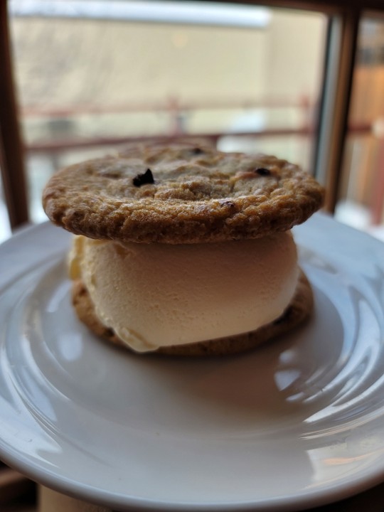 Chocolate Chip Cookie Ice Cream Sandwich