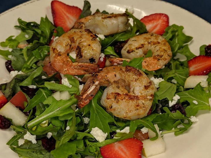 Martinique Wild Pink Shrimp & Strawberry Salad