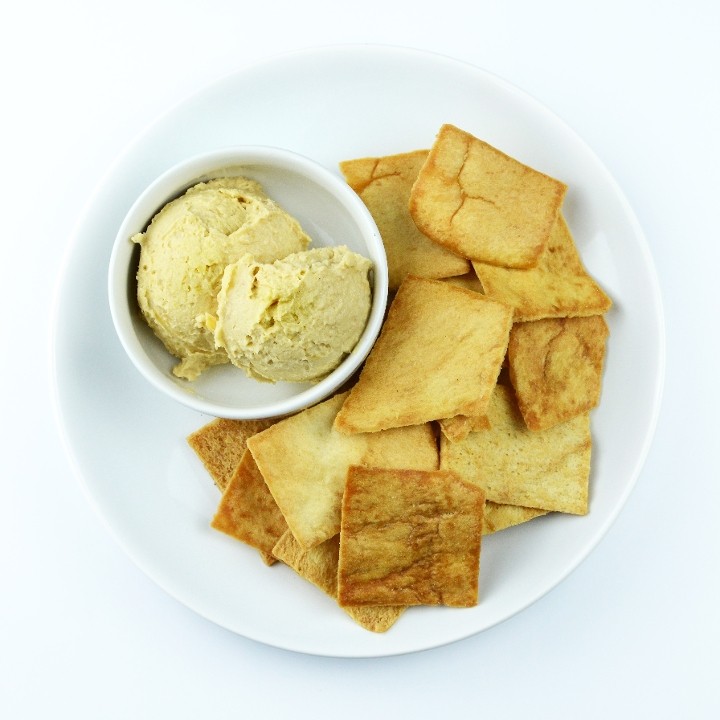Baked Pita Chips & Hummus