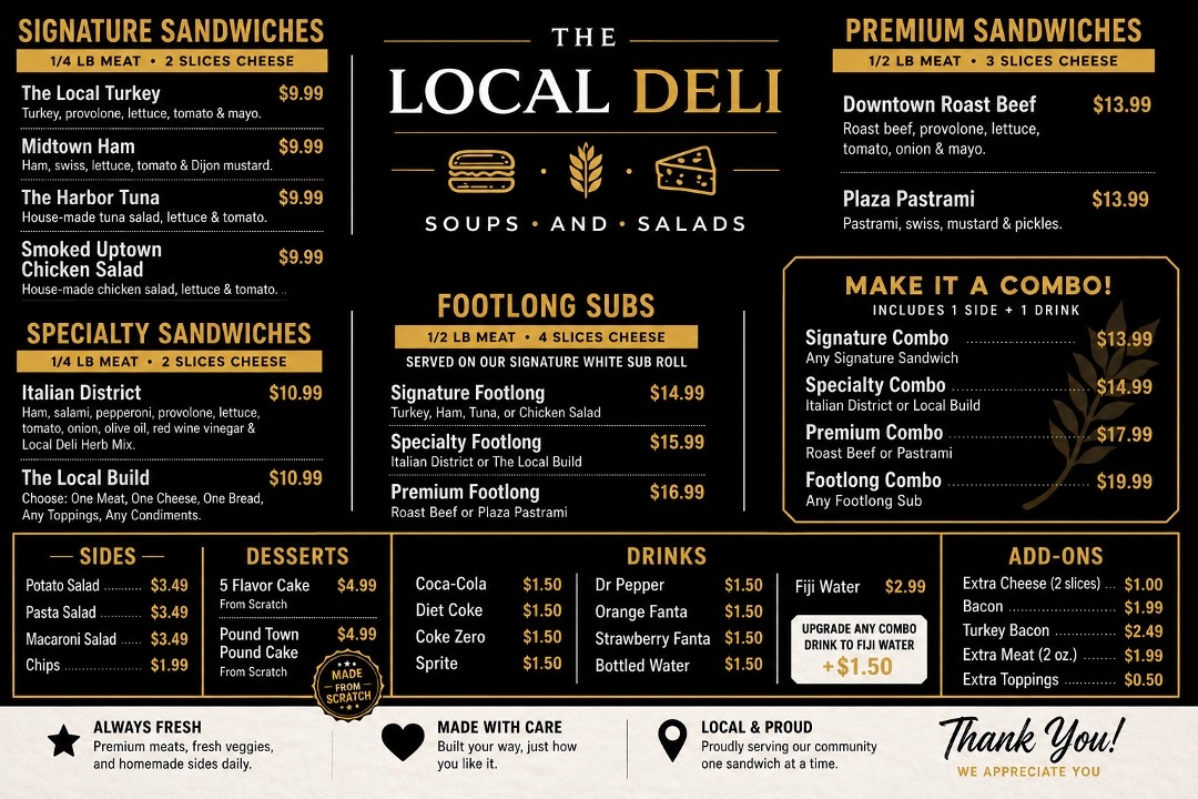 the local deli llc 6245 BlueRidge blvd