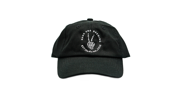 Black Skeleton Peace Dad Hat