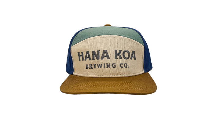 Blue/Green/Tan 6-Panel Hat