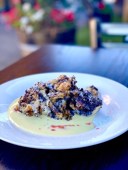 Poppy seed Bread pudding