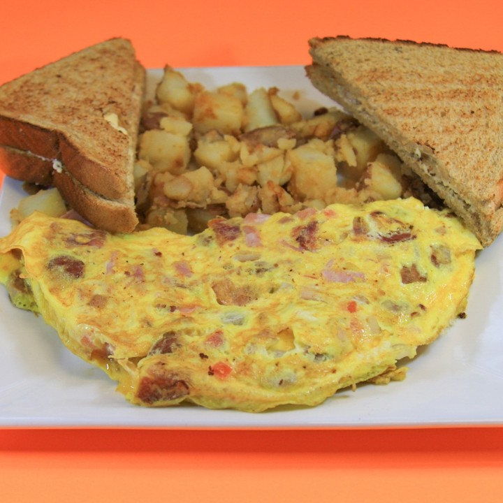 The Farmer's Meat Lover Omelette