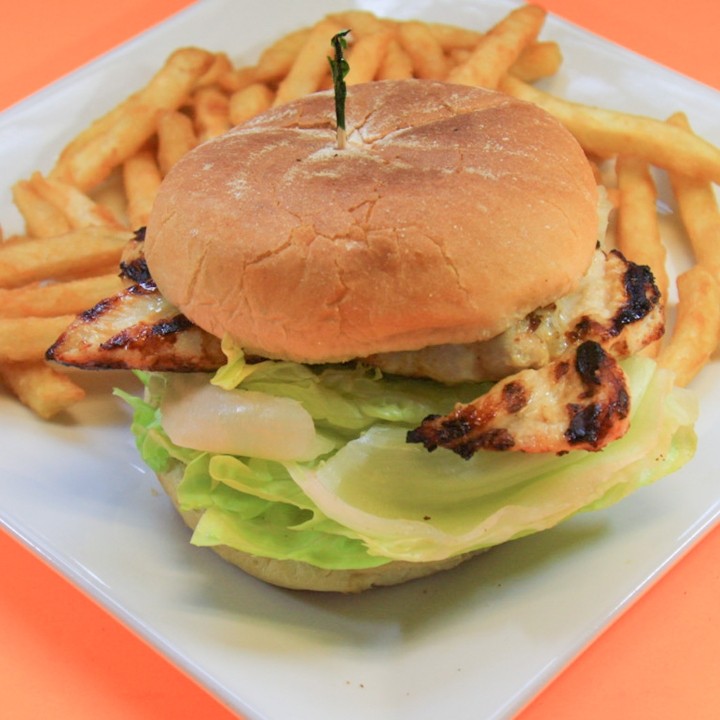 (12) Grilled Chicken Sandwich with Fries