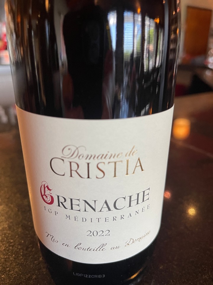 #8 - Domaine de Cristia Grenache, 2022, Provence, France